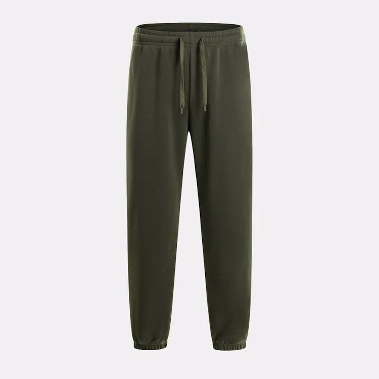 Men's Fleece Jogger Sweatpants - Size Large Military Green
