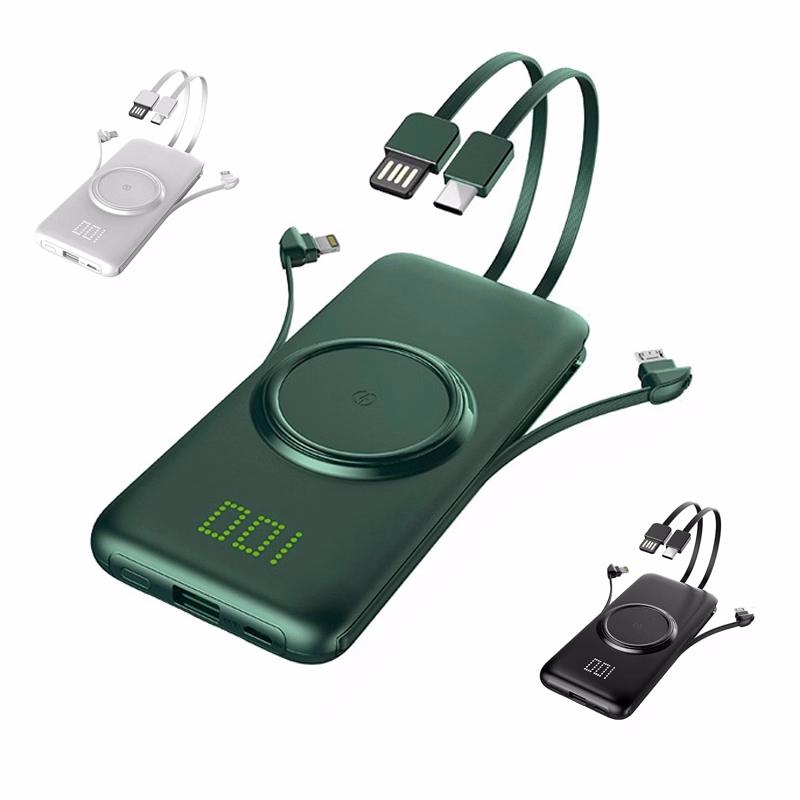10,000 mAh four output wireless charging power bank