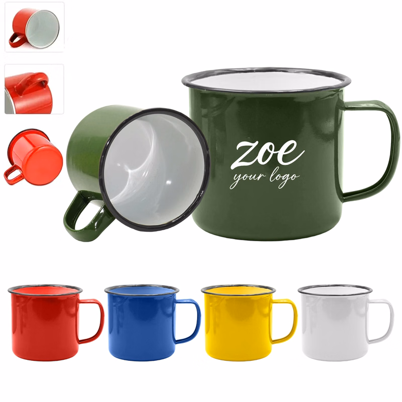 12 OZ Retro Enamel Coffee Mug