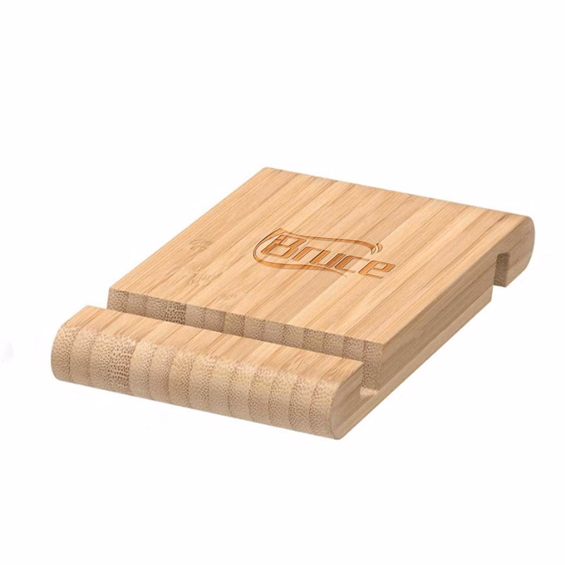 Wooden mobile phone tablet desktop stand
