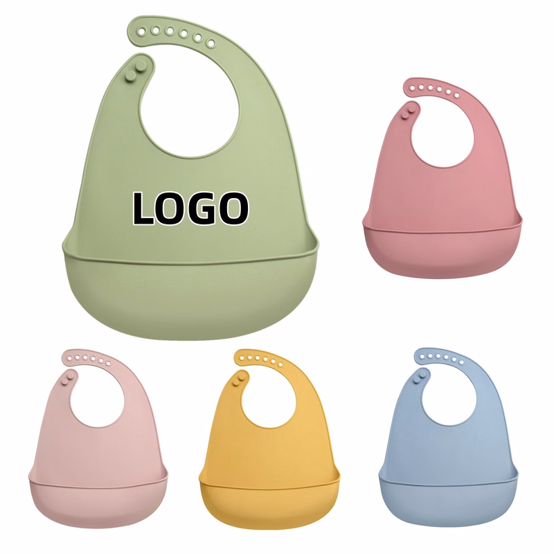 Baby food-grade silicone waterproof bib