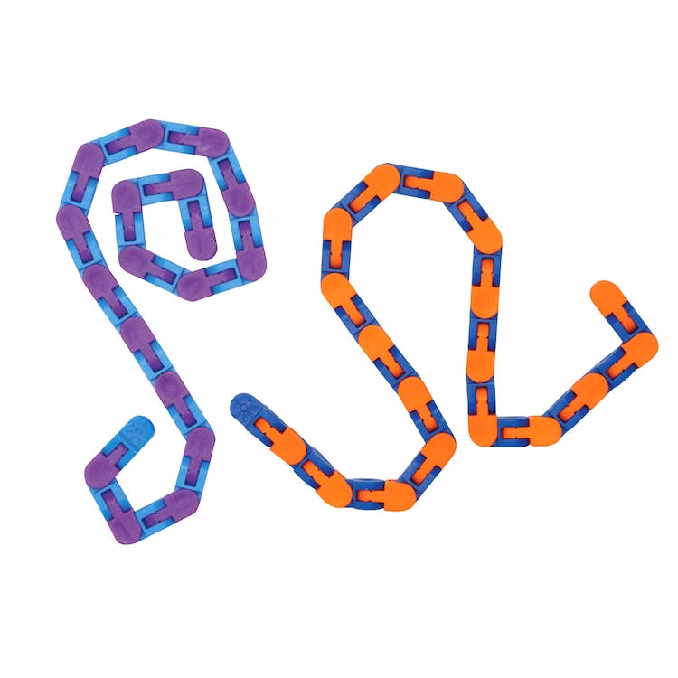 Wacky Tracks Squeeze Link Toys - 2 Color Combos