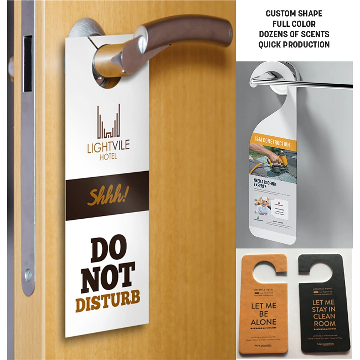 Custom Door Hanger - Scented - Full Color 1