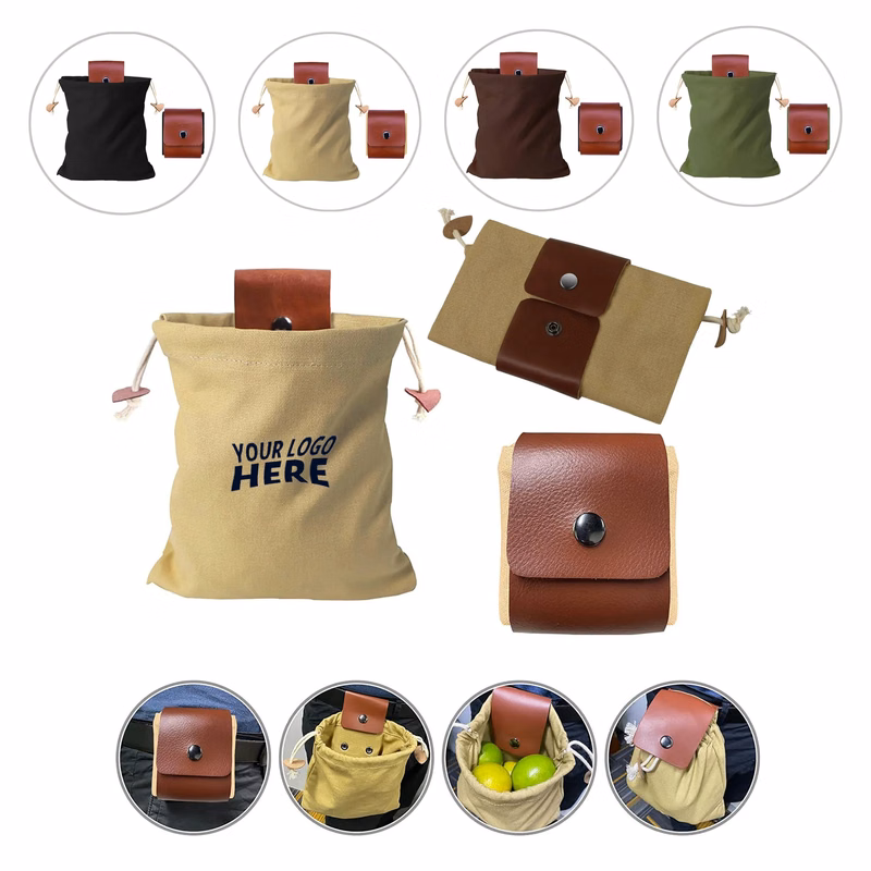 Collapsible Outdoor Camping Foraging Pouch