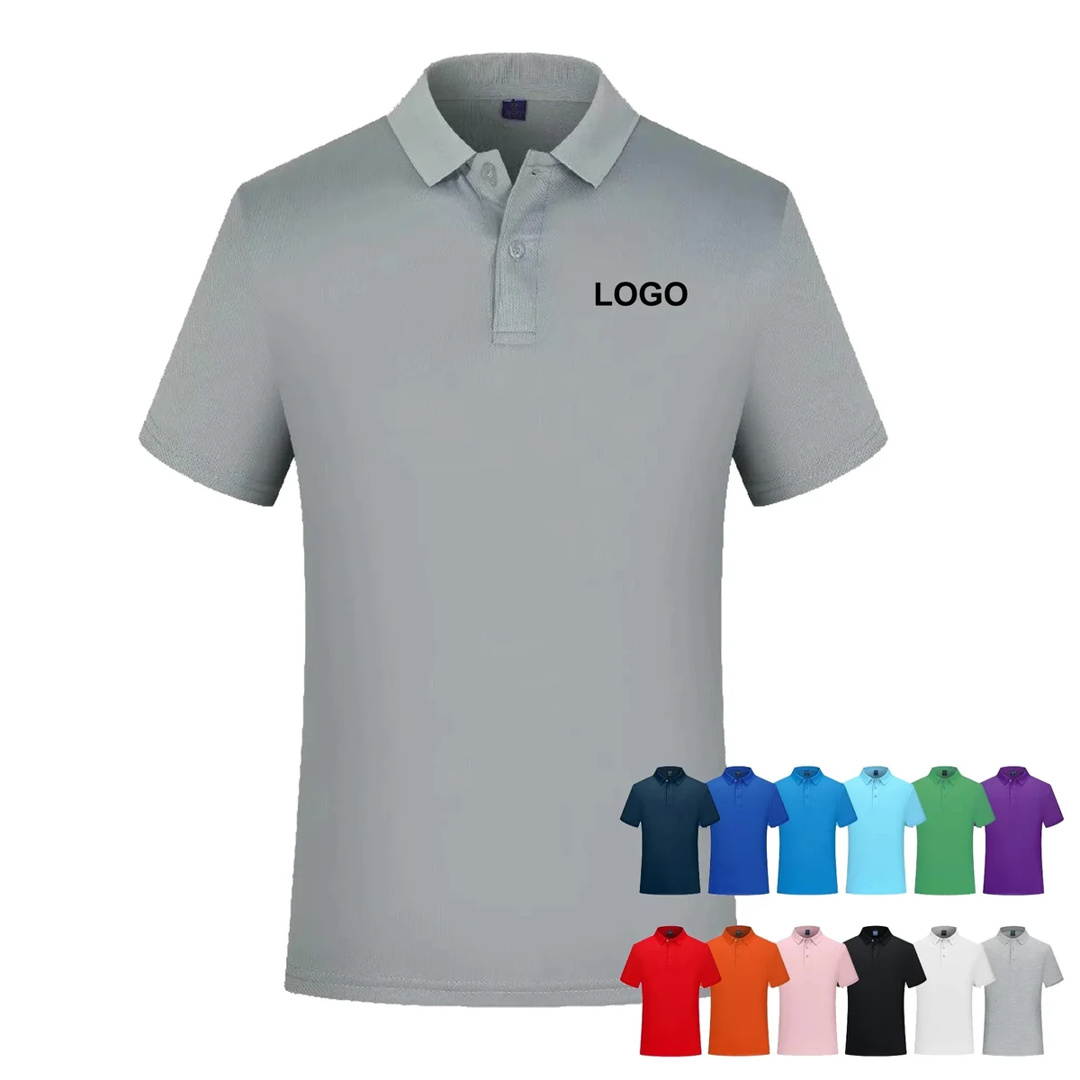 Cotton Short Sleeve Polo Shirt 1