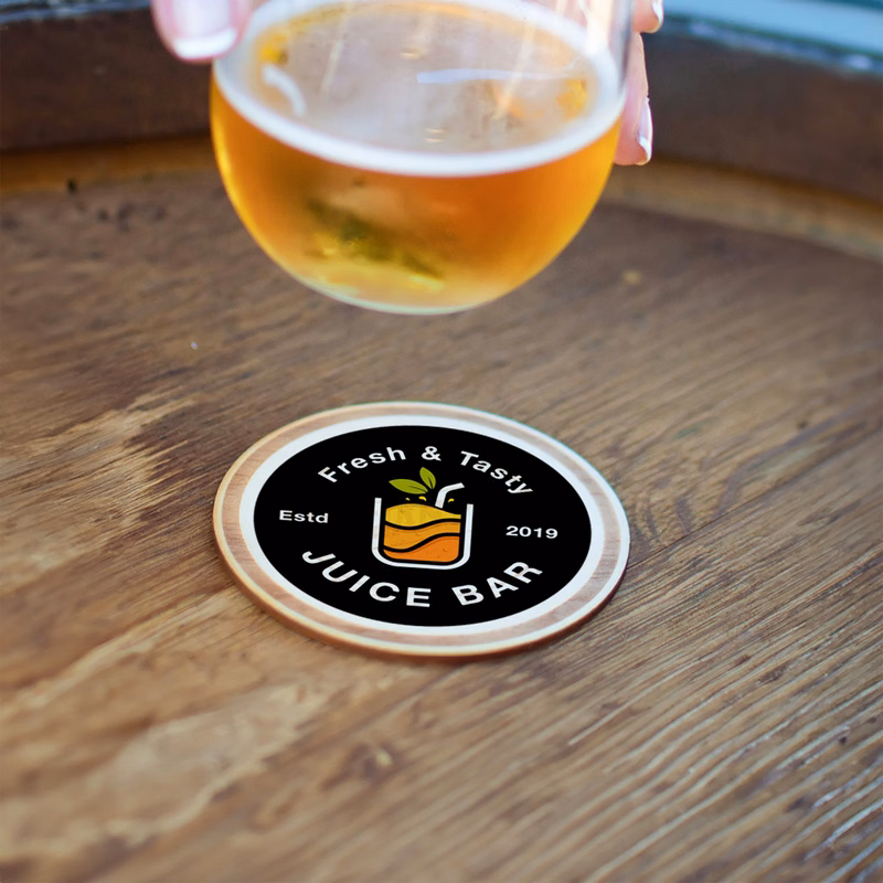 Wood Round Coaster