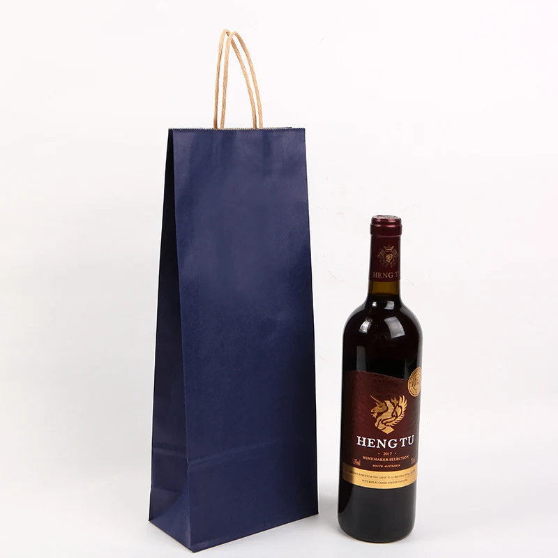 Brown Paper Wine Carry Pouch 1