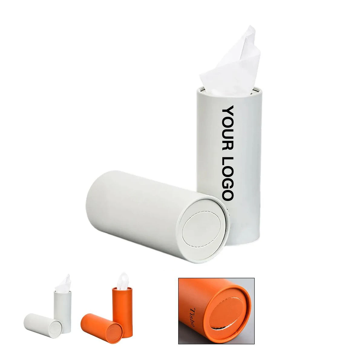 Travel Size Round Tissue Holder for Cars and Trucks 1