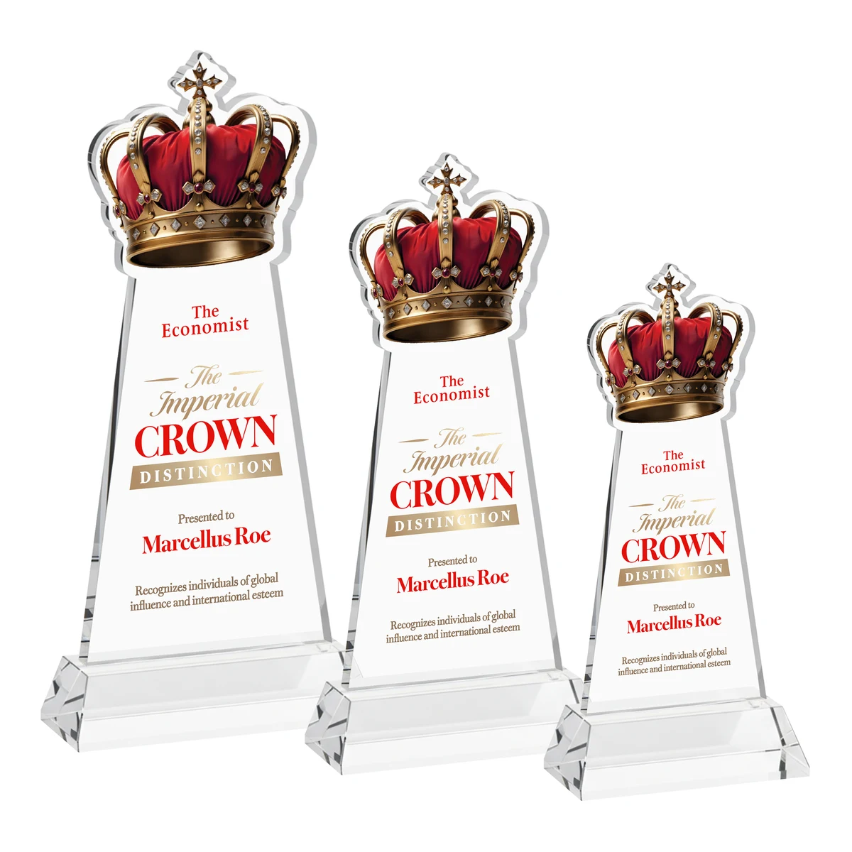 Crown VividPrint™ Award on Hartford Base - Clear 1
