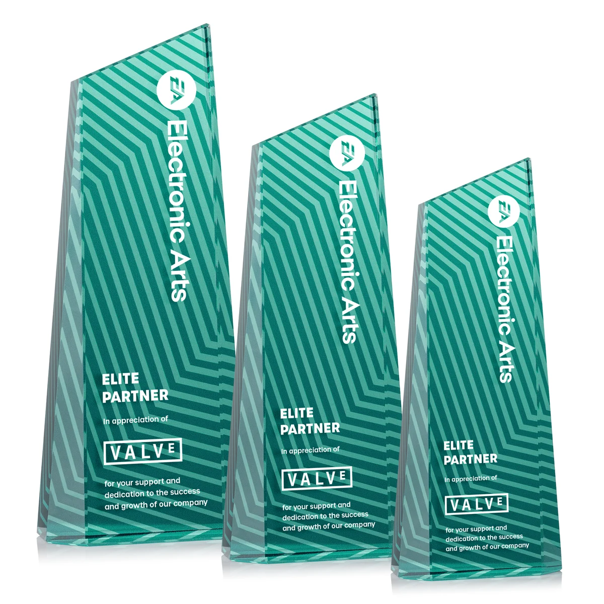 Hallandale VividPrint™ Award - Teal 1