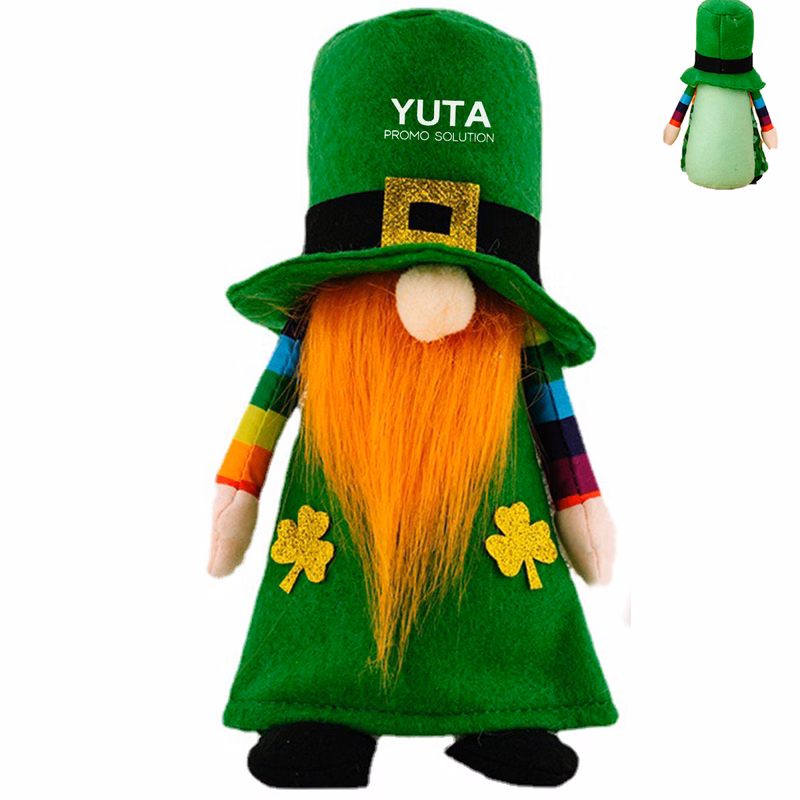 Faceless Green Gnome St Patricks Day Home Decor