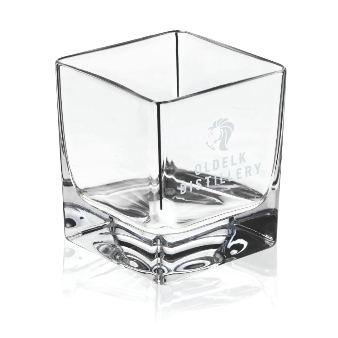 Viski® Braque Crystal Rocks Glass, set of 2 1