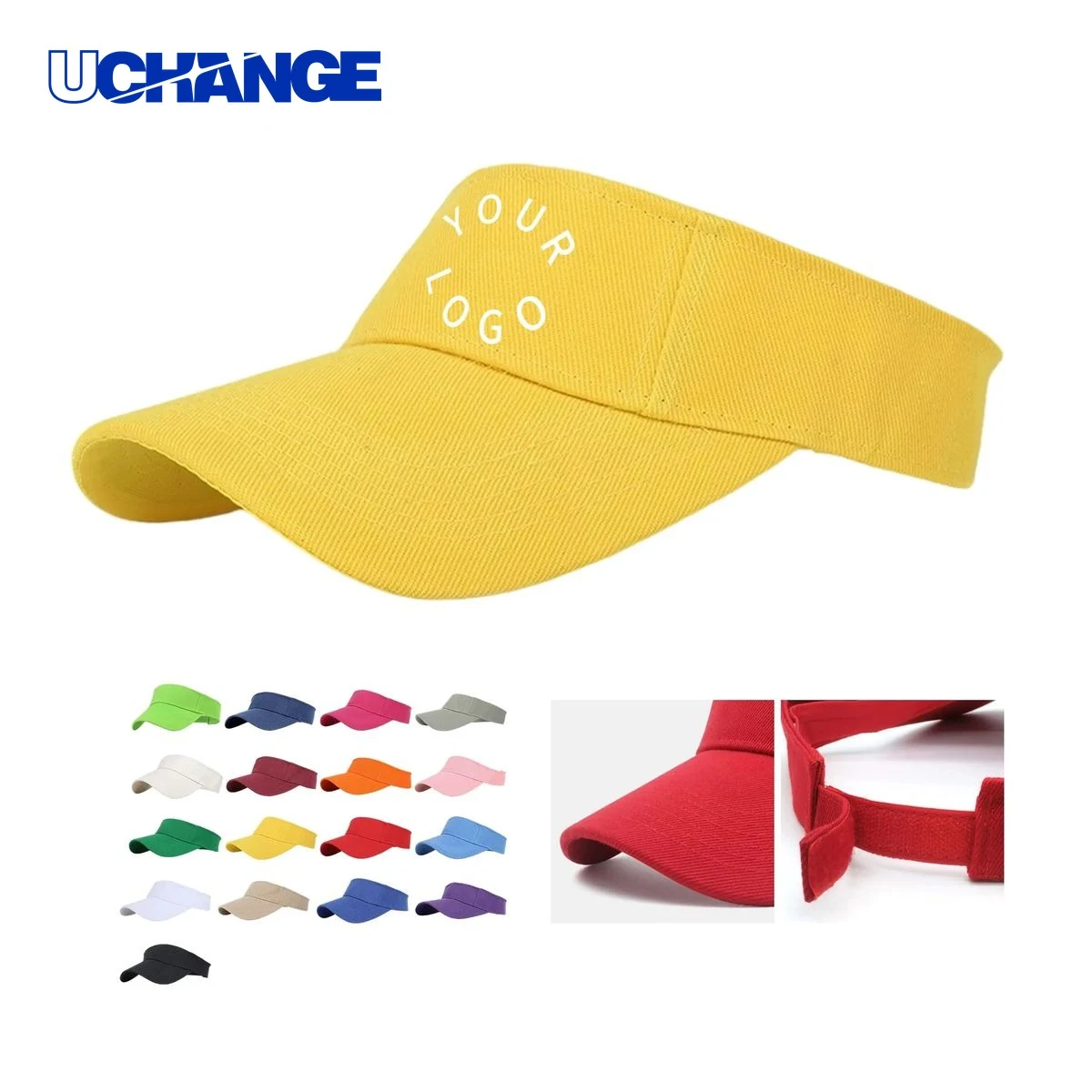 Cotton Baseball Cap Headwear with Magic Tape Closure 1