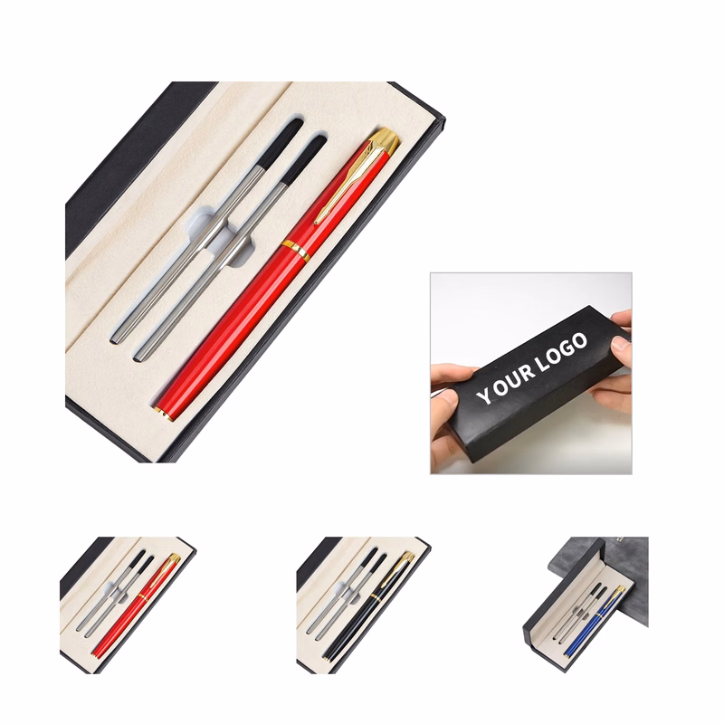 Executive Metal Pen Set With Two Refills 6 5/8 x 2 3/8 x 1"