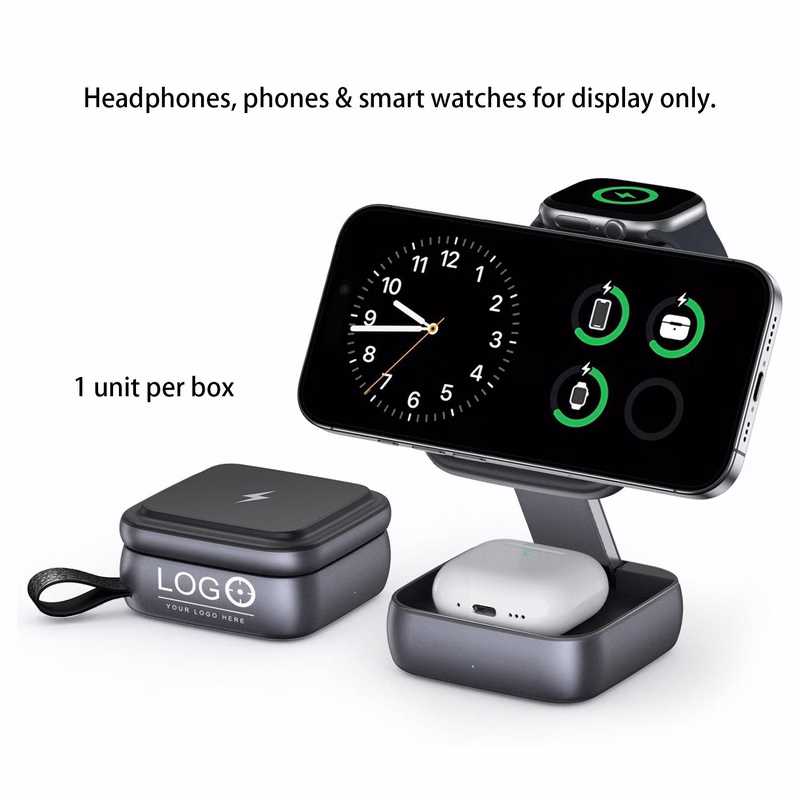 Foldable Magnetic 3-in-1 Charging Station