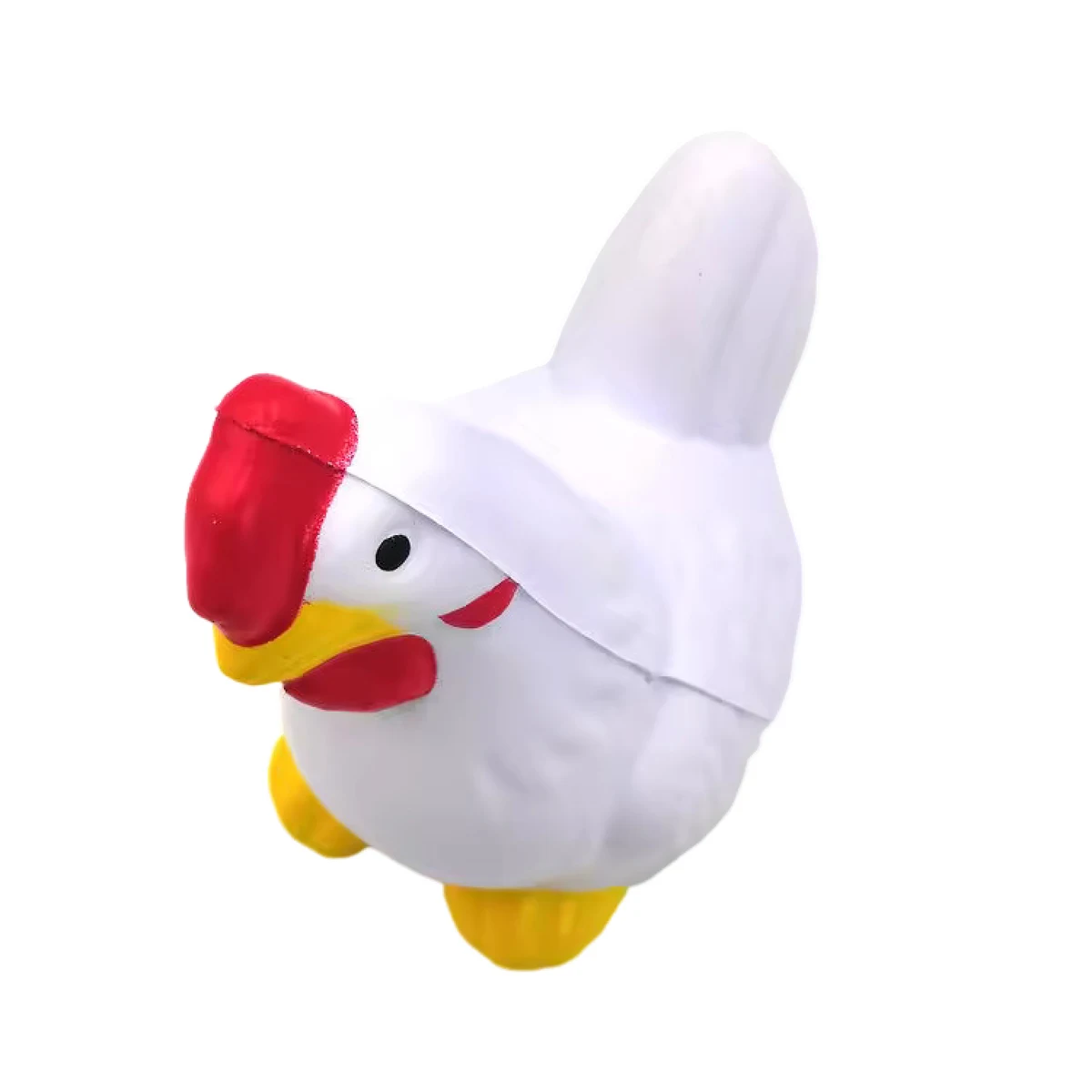 Cartoon Chicken Shaped Stress Reliever, custom stress ball with logo imprint 1
