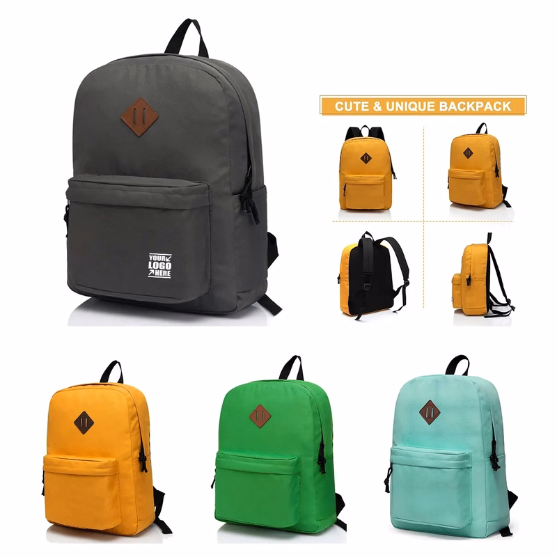 Customized Lightweight Classic Basic Backpack for School