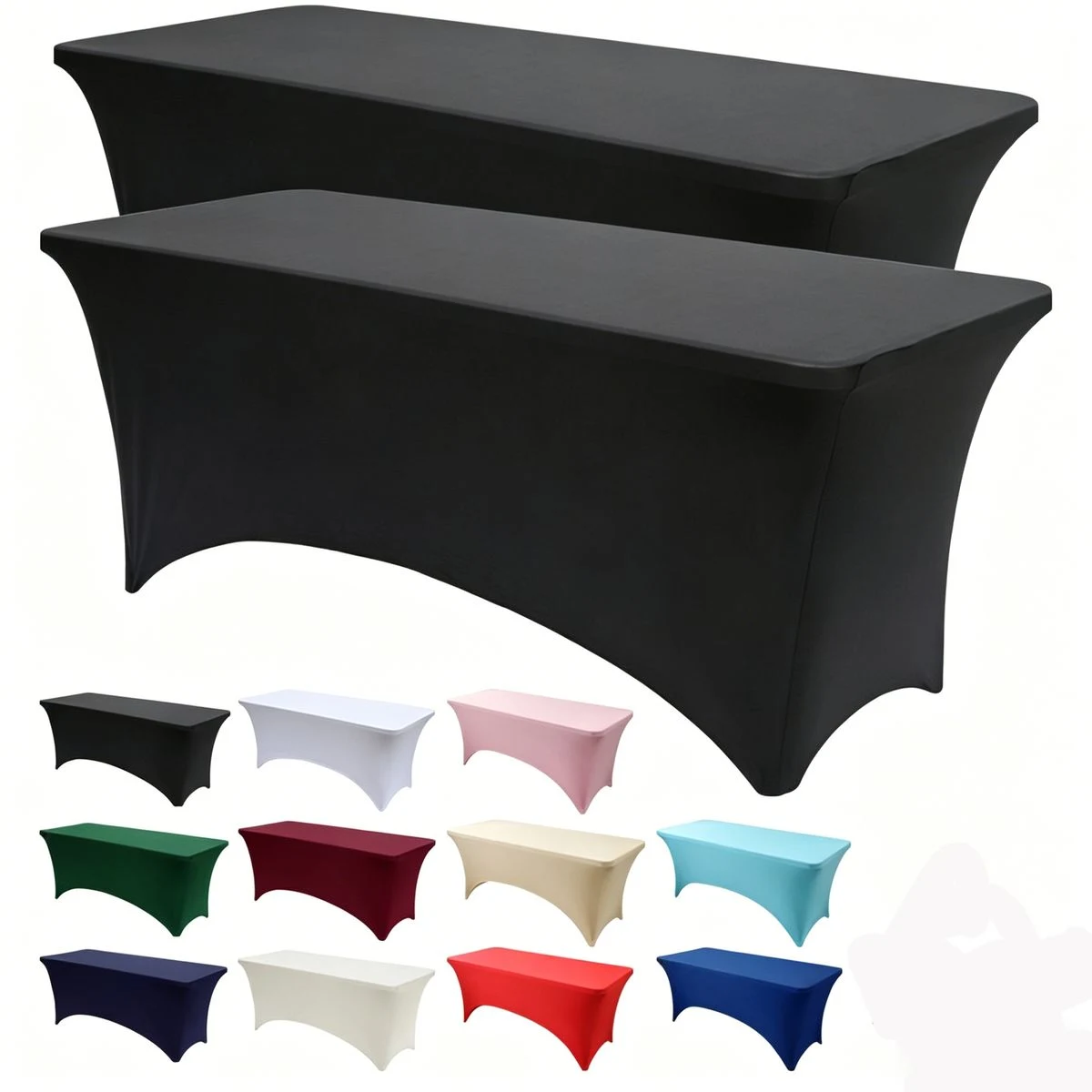 Stretch Fitted Polyester Table Cover 1