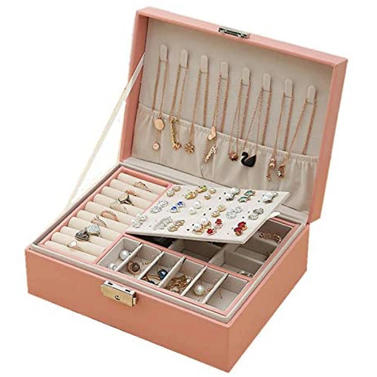 2 Layer Women Jewelry Box Organizer 1