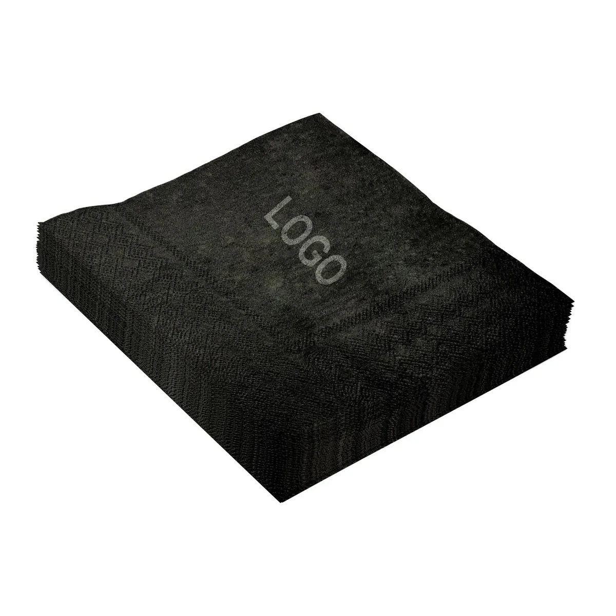 6.5"x6.5" Black Napkins 1