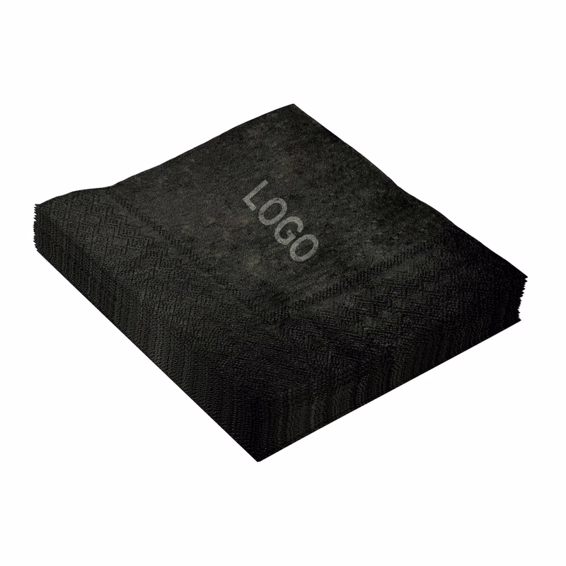 6.5"x6.5" Black Napkins