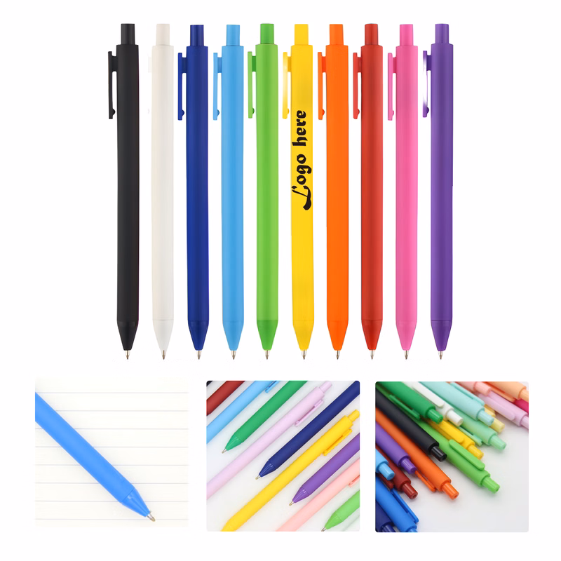 MOQ50 Customizable Macaron Color Click Ballpoint Pen