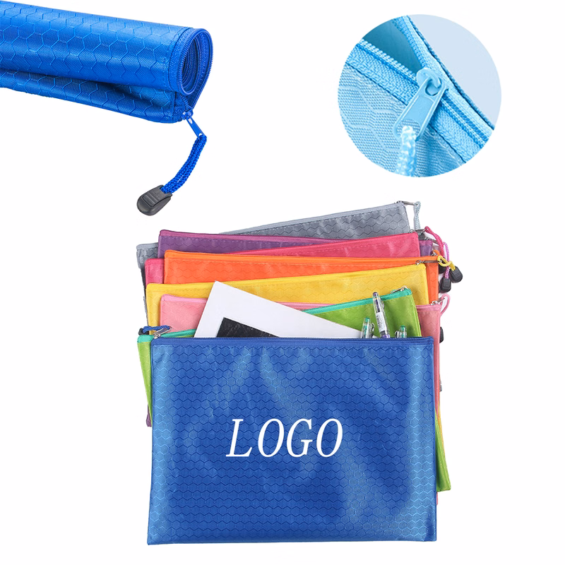 Waterproof Oxford Fabric A4 Football Pattern Document Bag