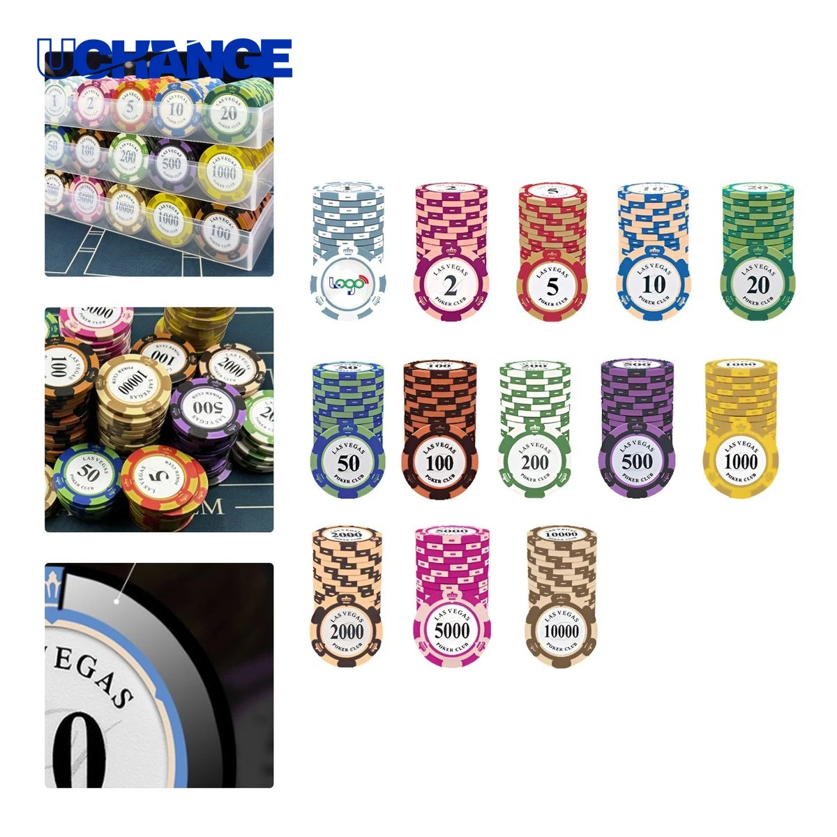 Clay Poker Chips for Casino Games 1