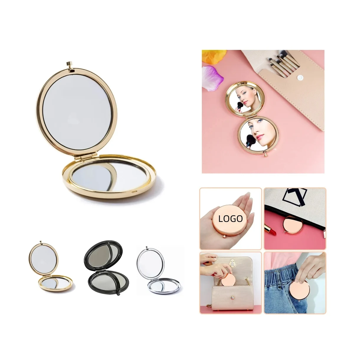 Round Double-Sided Pocket Mirror 1
