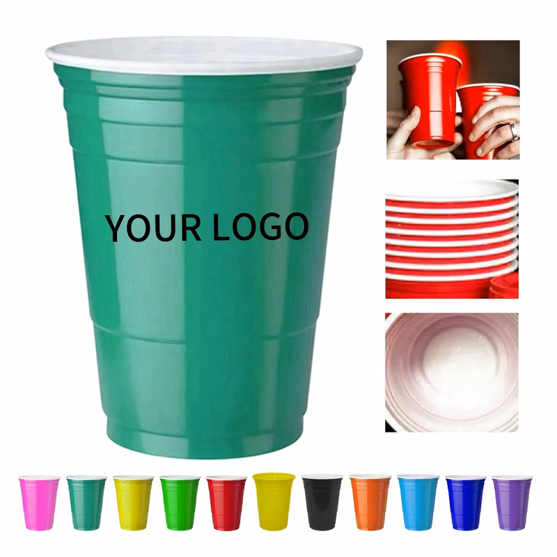 16oz Plastic Party Cups Compact Practical for Celebrations