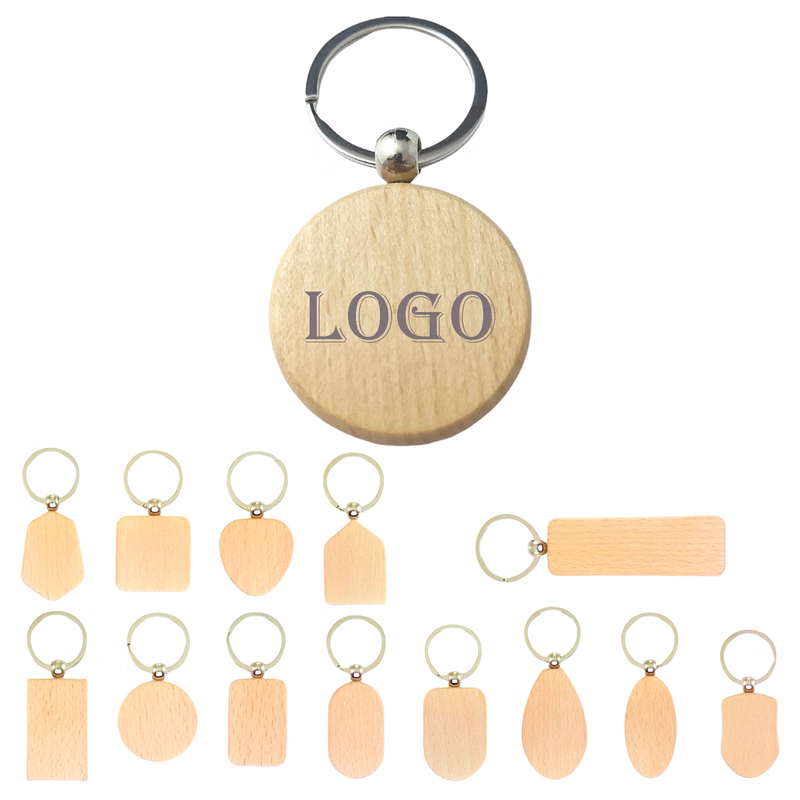 Elegant Wooden Keychain Collection MOQ50