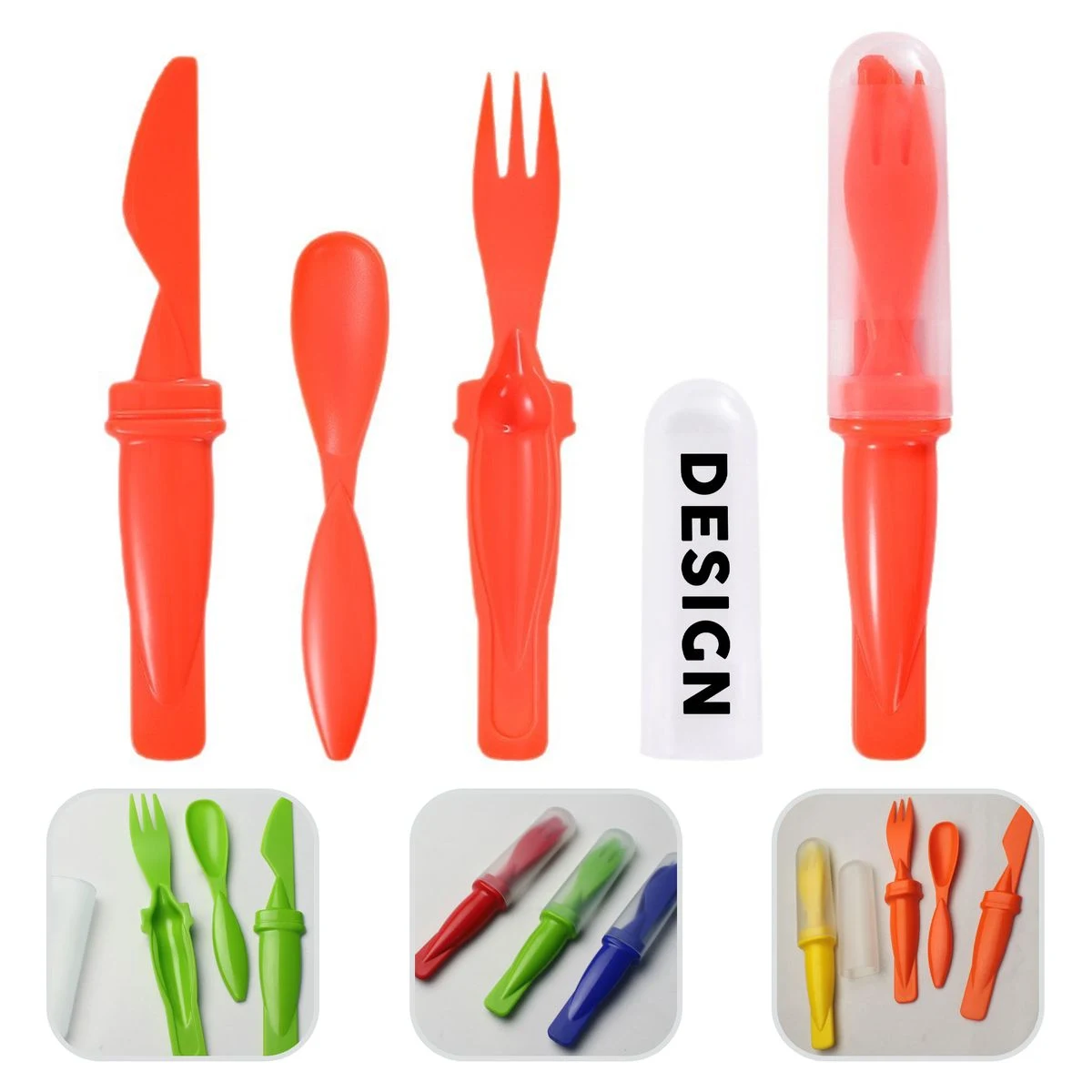 Plastic Travel Portable Tableware Set 1