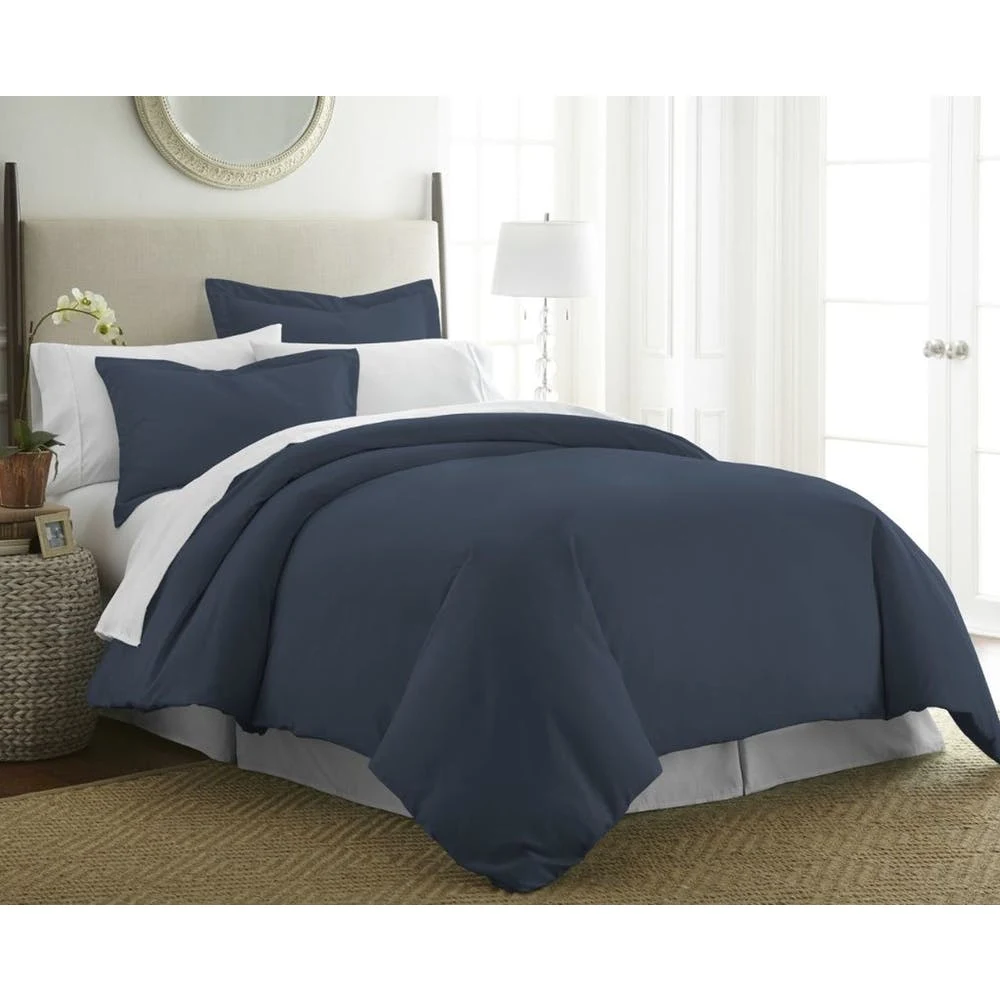 Duvet Cover Sets - Navy Full-Queen 3 Piece 1