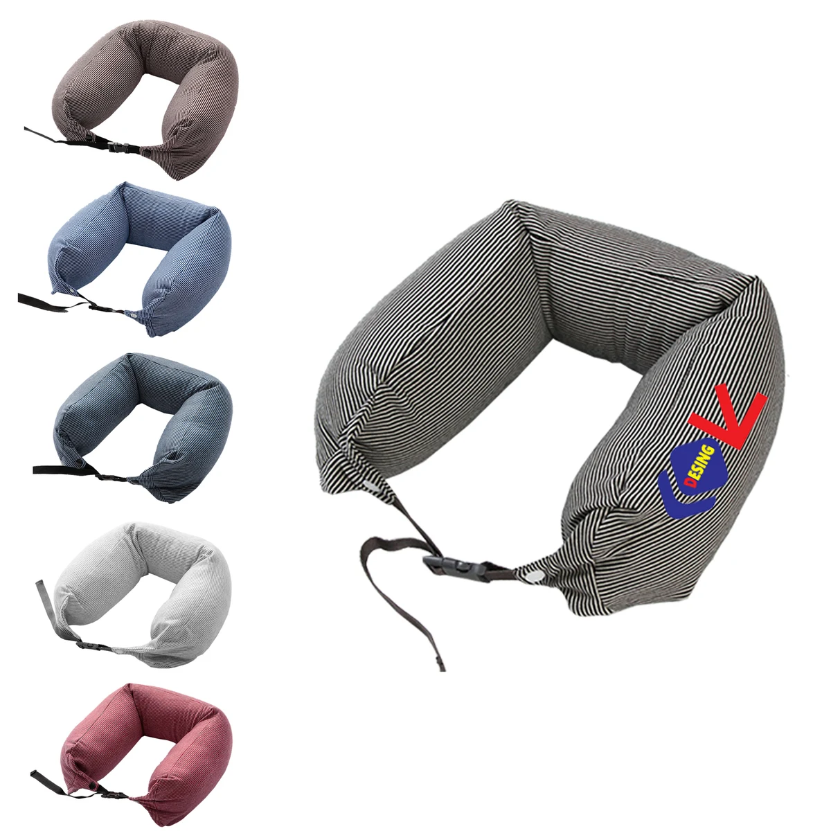 Multifunctional Travel Neck Pillow with EPS Foam and Adjustable Strap 1