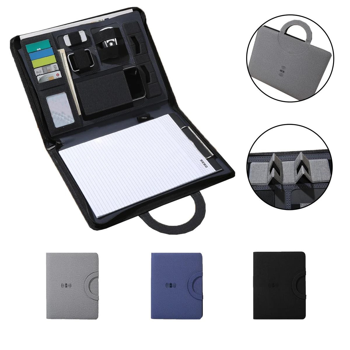 Manager Binder Folder With Wireless Power Bank 1