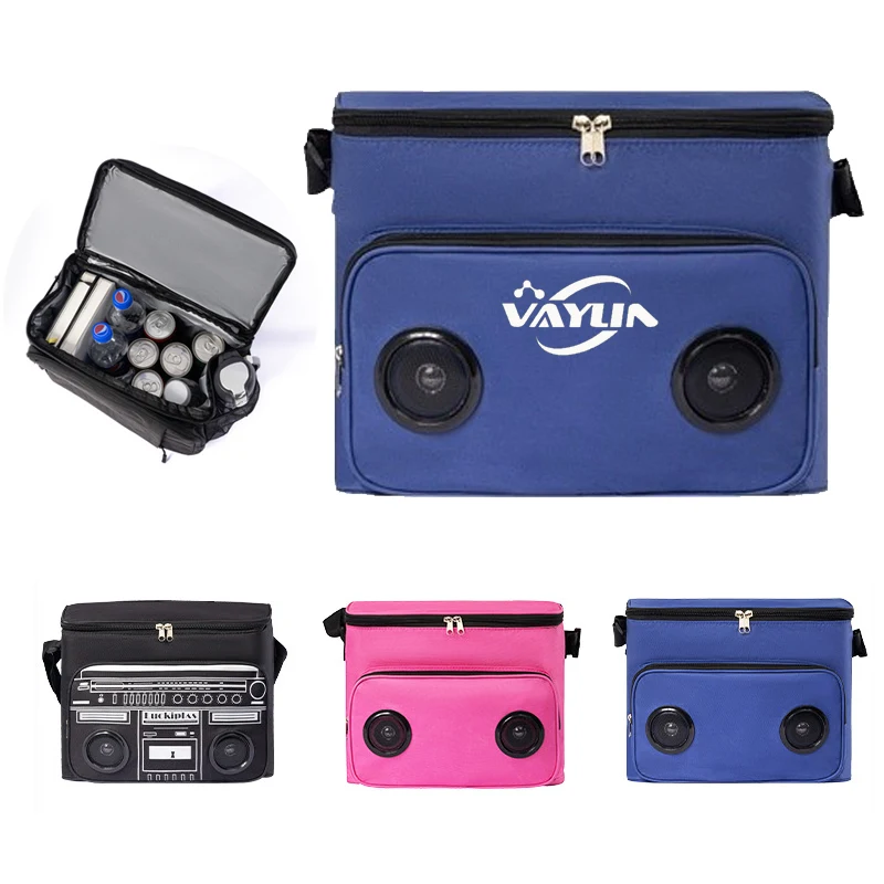 Outdoor Picnic Cooler Bag with Waterproof Wireless Speaker 1