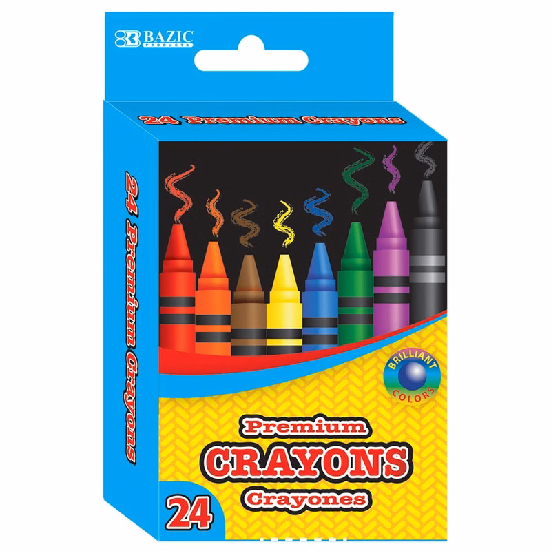Crayons - 24 Count Assorted Colors