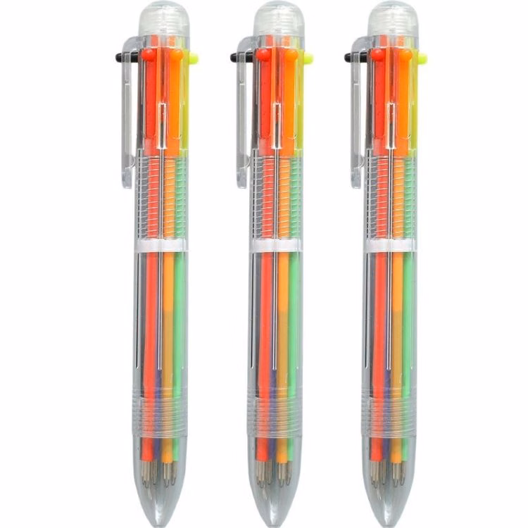 Press 6Color Ballpoint Pen