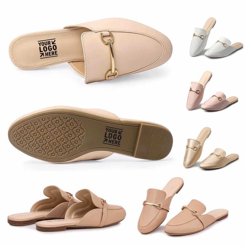 Women Soft Comfortable Elasticity Casual Flats Mules Backless Loafers