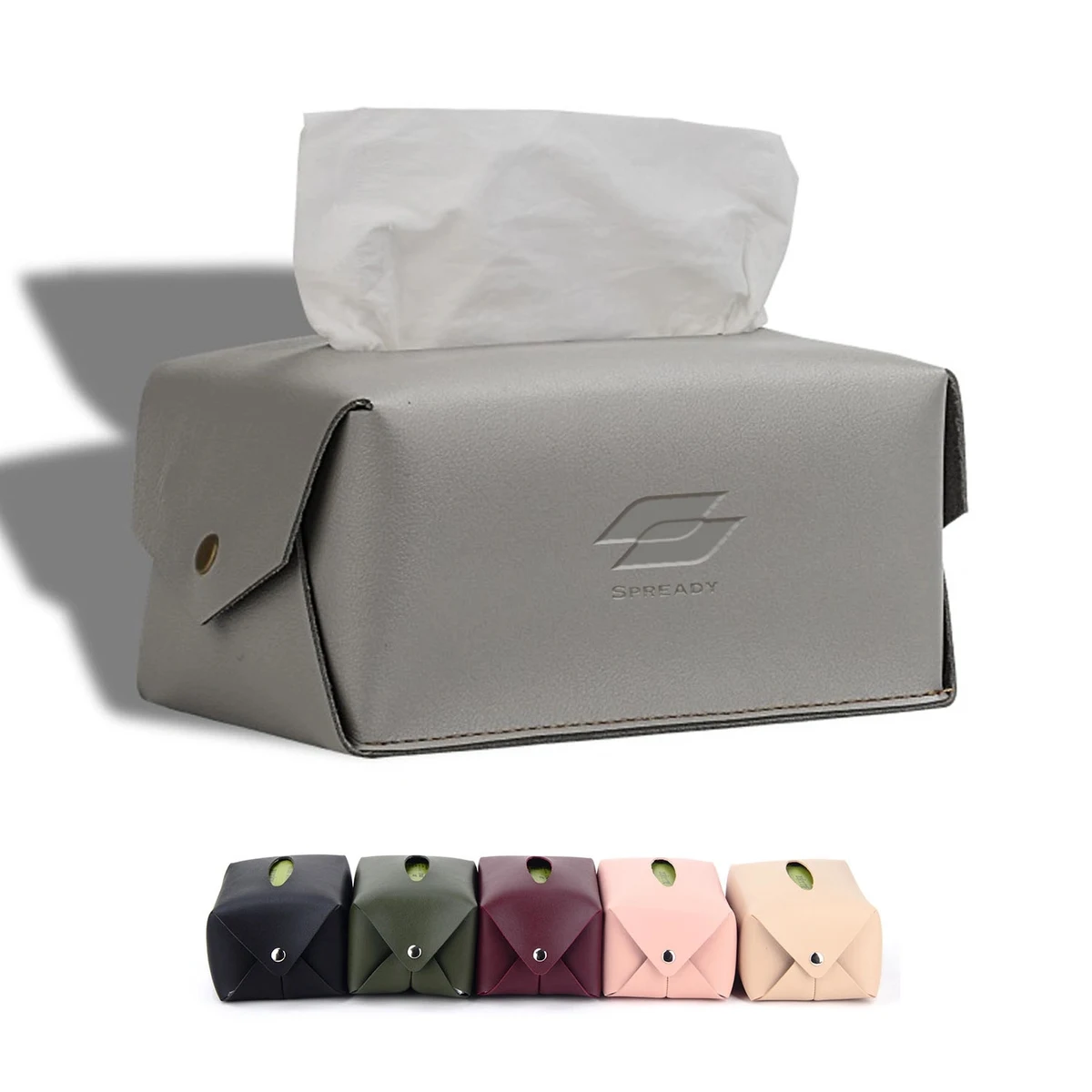 Modern Pu Leather Tissue Box Cover 1