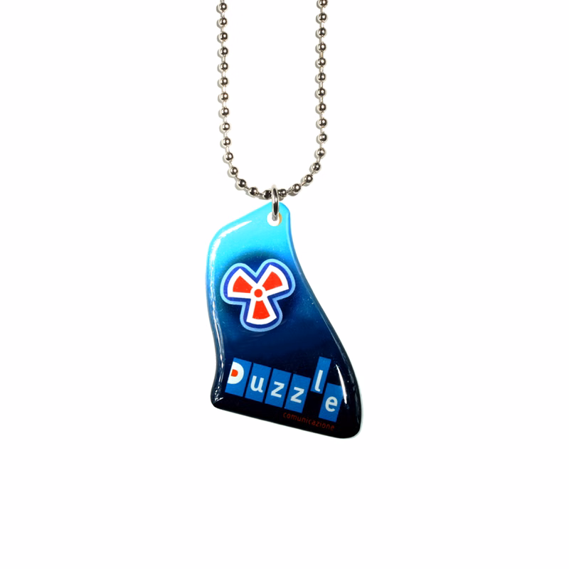 Ball Chain Necklace with Custom Pendant / Charm - Up to 1 Sq.In.