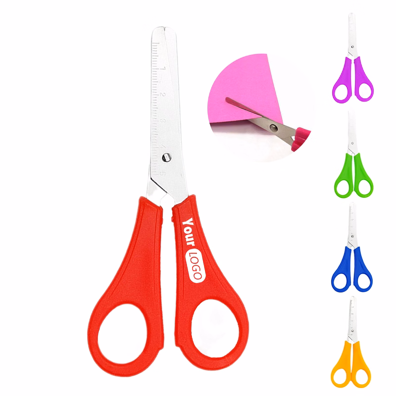 Safety Edge Scissors With Ruler Blade