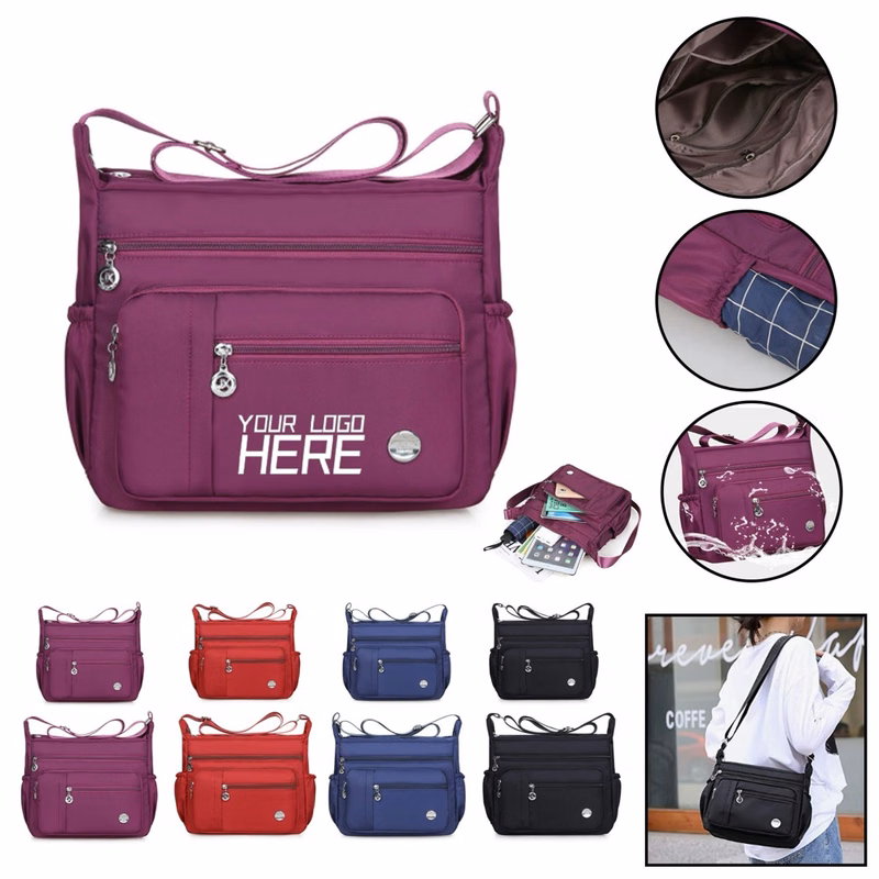 Ladies Roomy Multiple Pockets Crossbody Purse 