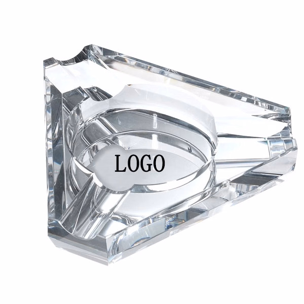 Triangle Modern Design Crystal Cigar Ashtrays