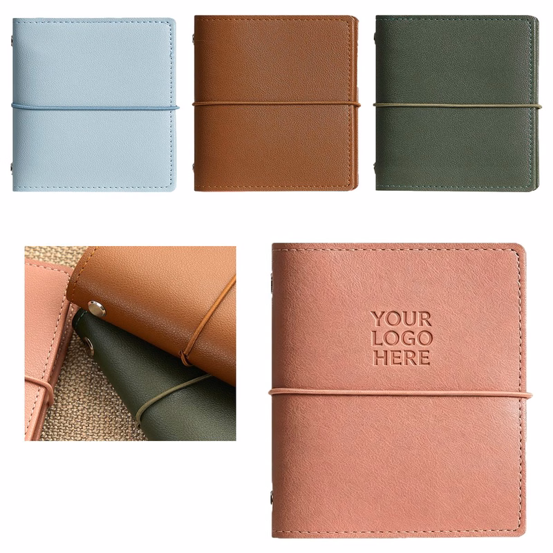 Reinforced Stitching Mini PU Blank Notepad