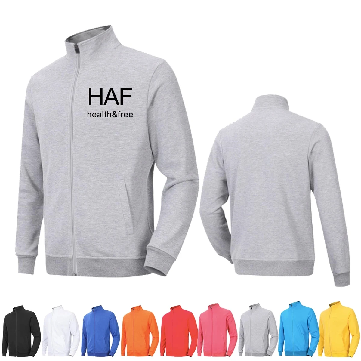 Men's Full Zip Sweatshirt, custom hoodie or sweatshirt with logo imprint 1