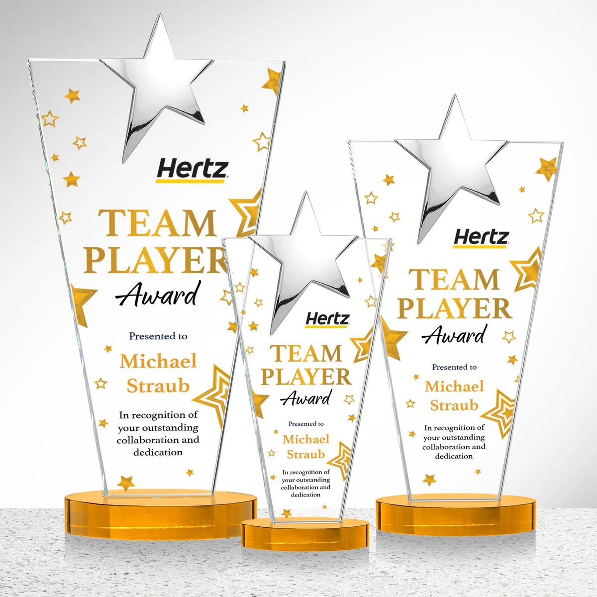 Mantella Chrome Star VividPrint™ Award - Amber 1