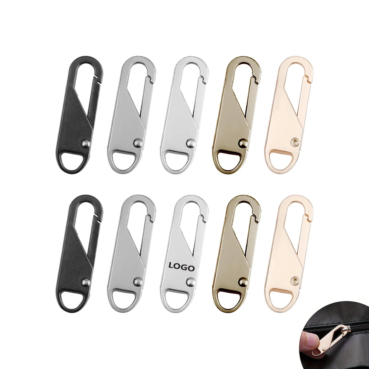 Detachable Metal Zipper Pull Tab 1