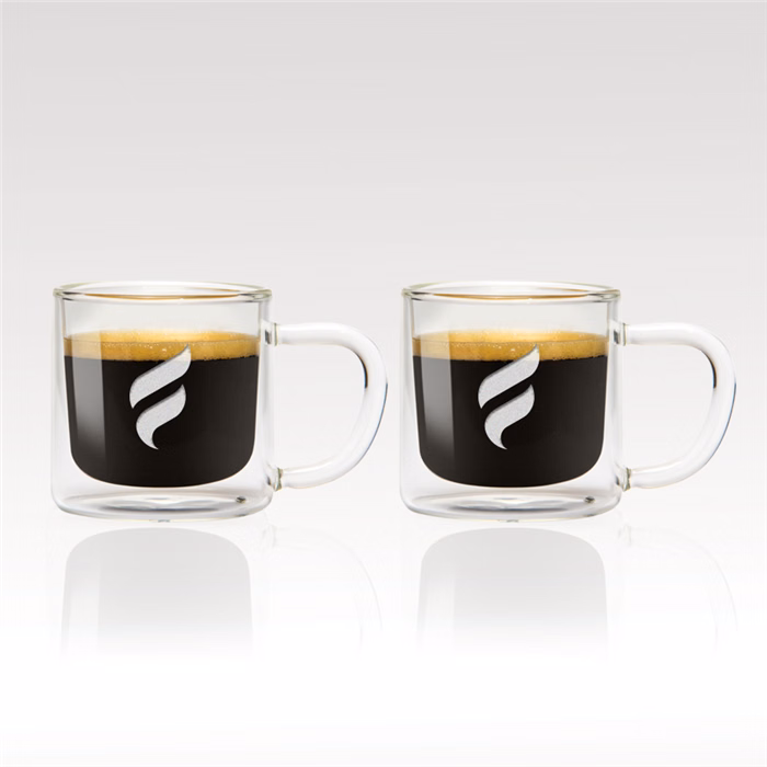 Epare Double-Wall Espresso Glass Mug (Set of 2)