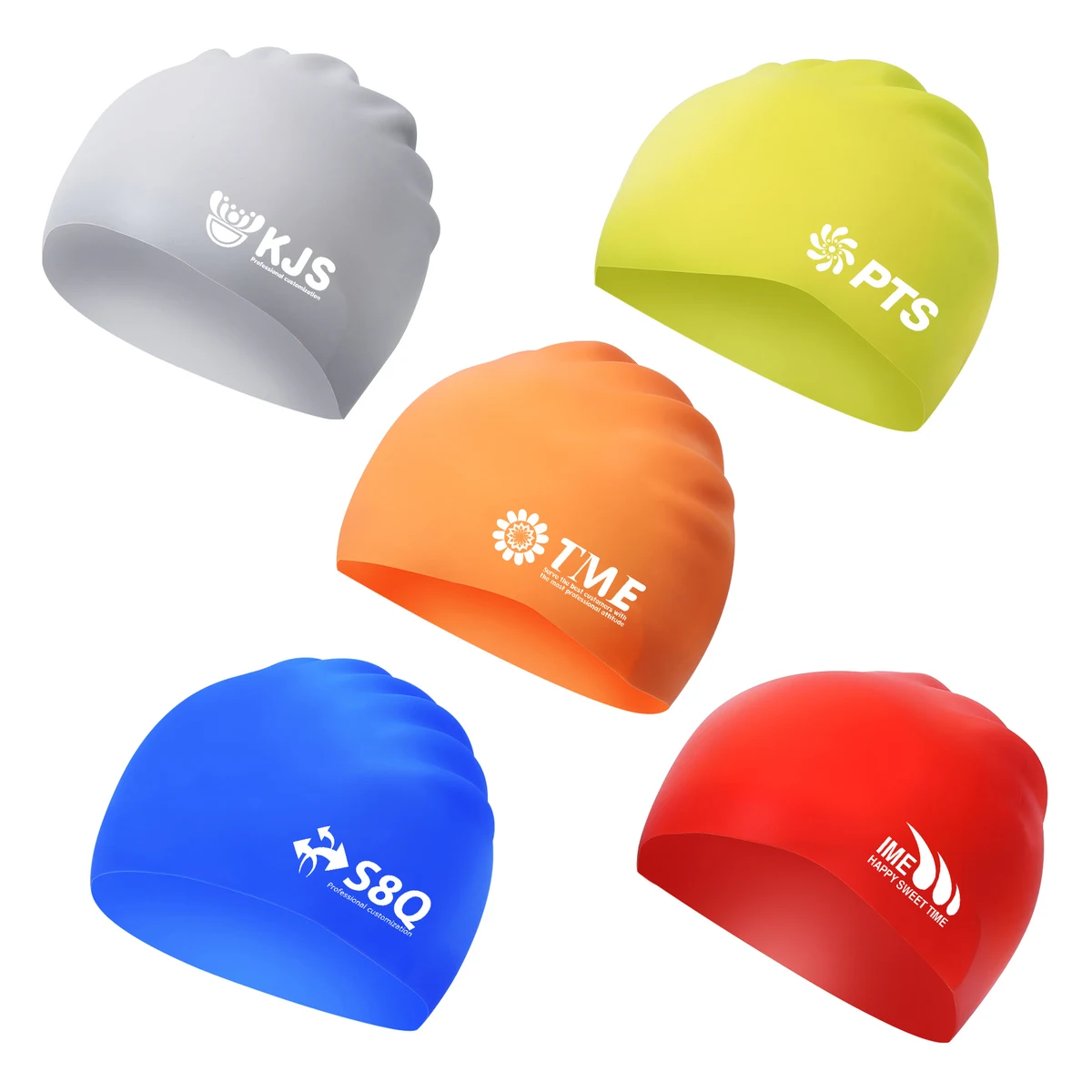 Waterproof Silicone Adult Swimming Cap 1